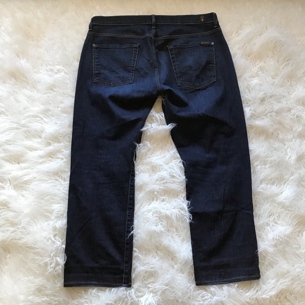 7 For‎ All Mankind The Straight Leg Jeans Dark Wash - Picture 7 of 7